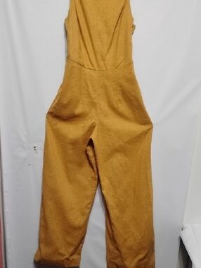 Abercrombie &Fitch LookMustard Wide-Leg Jumpsuit - Casual Women’s Jumpsuit